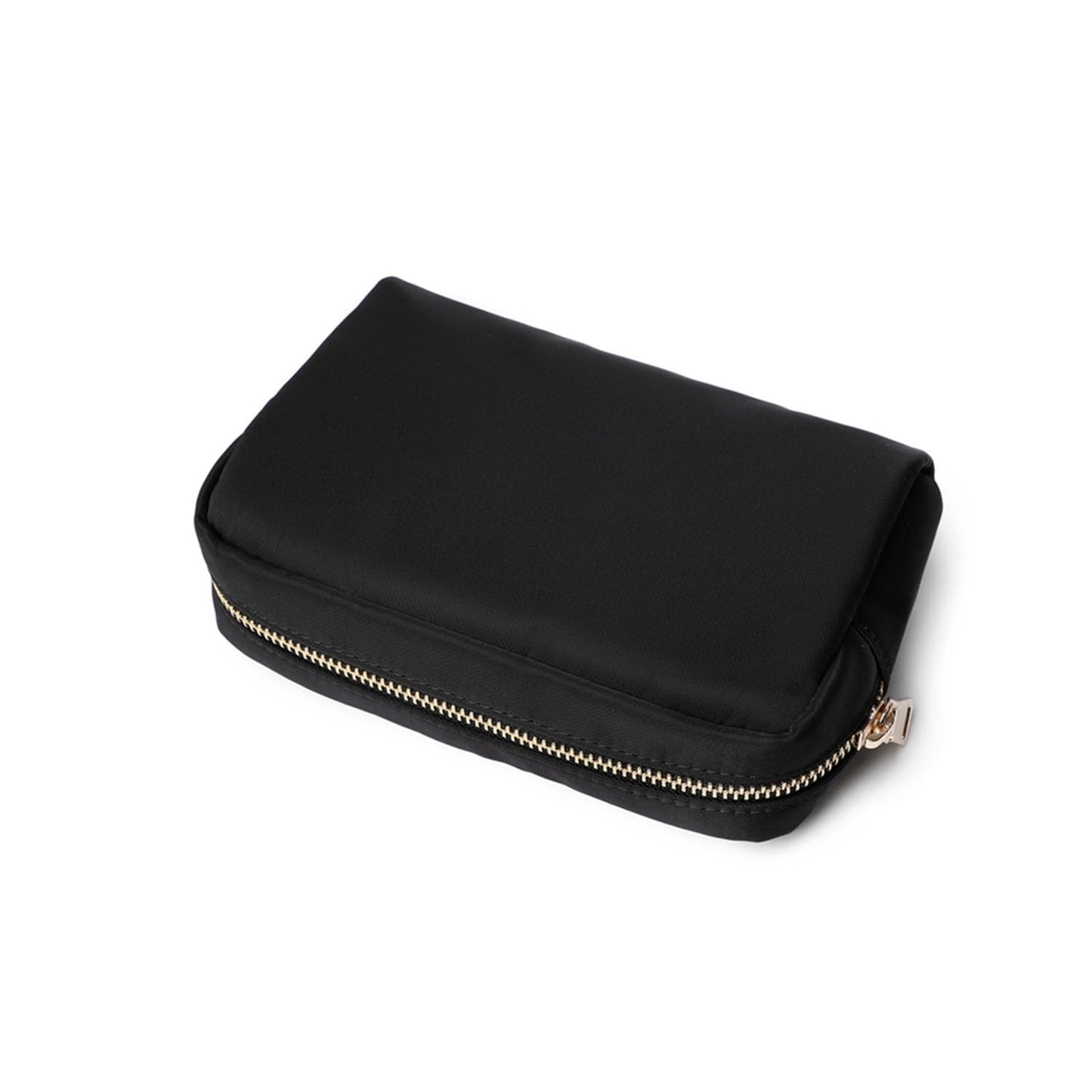 YONBEN Waterproof Makeup Bag Large Capacity Women's Classic Black Wash Bag Adjustable Partition Wash Bag Brush and Cosmetic Carrying Bag…