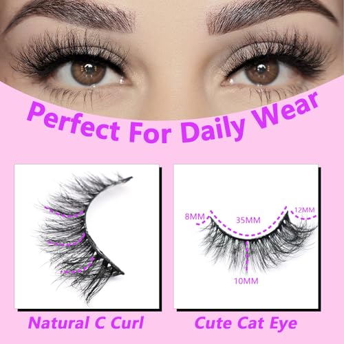 Miss Kiss 6D Fluffy Cat Eye Mink Lashes 18mm
