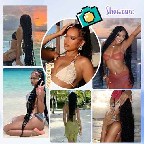 Deep Wave Human Braiding Hair for Boho Braids ? 14 Inch 120g 3 Bundles/Pack Chocolate Brown, 100% Unprocessed 12A Brazilian Virgin Hair Bulk, No Weft, Wet & Wavy Curly Knotless Extensions
