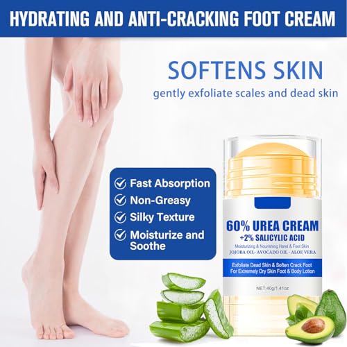 60% Urea Foot Cream with Salicylic Acid for Cracked Heels