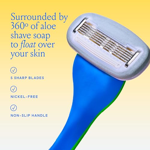 Billie Primary Women's Razor Kit - 1 Handle, 2 Refills & Magnetic Holder