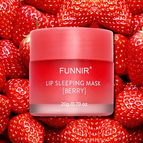 FUNNIR Lip Sleeping Mask, Hydrate & Nourish with Vatamin C of Berry,20g