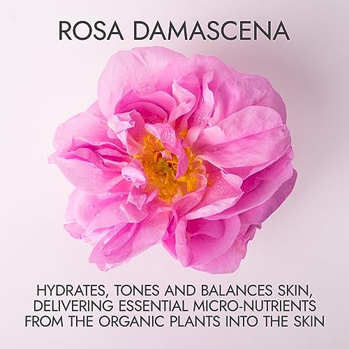 Alteya Organics Rose Water USDA Certified Organic Facial Toner, 2 Fl Oz/60mL Pure Bulgarian Rosa Damascena Flower Water, Award-Winning Moisturizer Amber Glass Spray Bottle