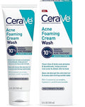 CeraVe Acne Foaming Cream Wash with 10% Benzoyl Peroxide