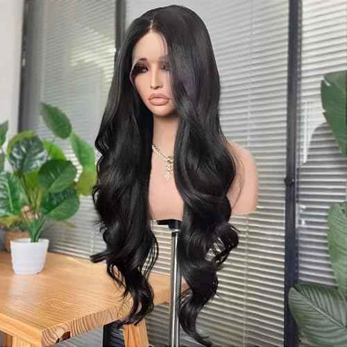 Body Wave Wig Lace Front Wigs For Women Long Wavy Black Hair Costume Wig For Party Cosplay Halloween Festival Girls Present