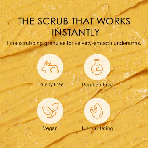 Underarm Detox Scrub for Armpit Detox with Turmeric Vitamin C Armpit Scrub for Odor Control Exfoliating dark underarms Deep Cleanse Dark Spots Even Skin Tone Moisturizes Women Men Whole Body