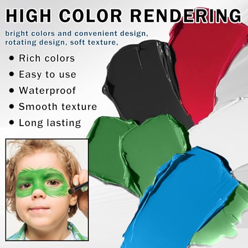 DAMUSI Face Paint Sticks for Sports - Football, Baseball & Makeup