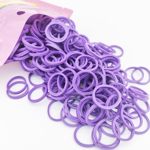 600 Count Mini Rubber Bands for Hair Ties - Soft Elastic Ponytail Holders