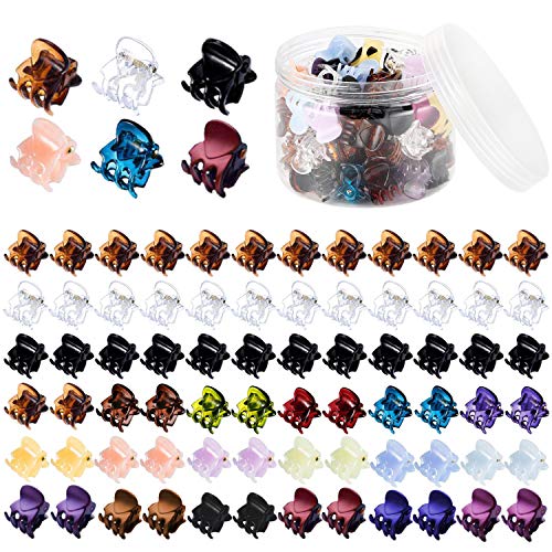 Mini Hair Claw Clips 72 Pcs - Small Jaw Clips for Girls & Women