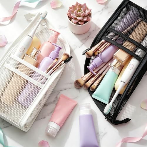 Portable Standing Toiletry Bag - Lightweight Travel Cosmetic Organizer