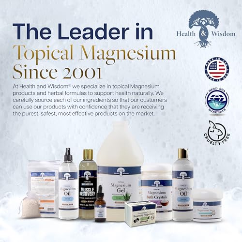 Health & Wisdom Magnesium Bar Soap ? Moisturizing Body Soap - Made with Aloe & Nourishing Plant Oils and Essential Oils ? Gentle Cleanser for Face & Body - Citrus - 4 oz Bar - 2 Pack