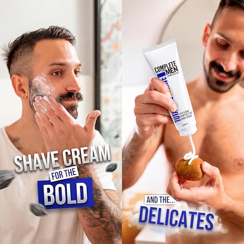 Sensitive Skin Shaving Cream, Face and Body Shaving Cream, Comfy Body Glide, Irritation Free Shave, Protect from Razor Burn, Everyday Shave Cream for Men