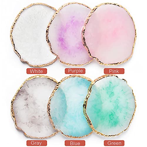 Resin Nail Art Palette - Mixed Color Makeup Palette, White - Compact & Reusable