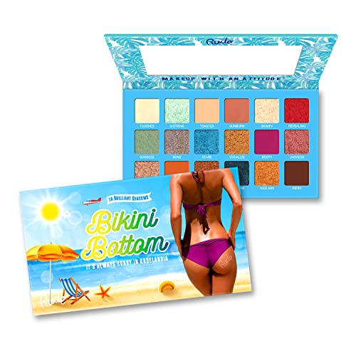 RUDE Bikini Bottom 18-Color Eye Shadow Palette - Vegan