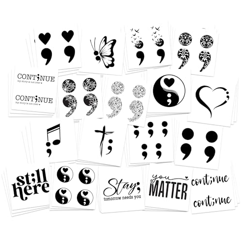 Mental Health Awareness Temporary Tattoos - 54 Pack