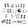Mental Health Awareness Temporary Tattoos - 54 Pack