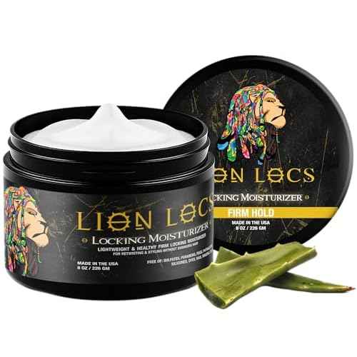 Beard Gains Lion Locs Hair Locking Dreads Moisturizer for Dreadlocks, Locks, Microlocs, Interlocks, Braidlocks, Braids, Fauxlocs, Twistlocks, or Sisterlocks (8oz) (Firm)