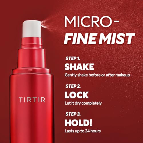TIRTIR Mask Fit Make-up Fixer | 24H Transfer-Resistant Lightweight Non-Greasy Makeup Setting Spray 2.7 Fl Oz (Pack of 2)