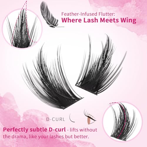 Manga Eyelash Clusters - 168Pcs Spiky DIY Lash Extensions