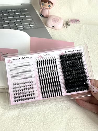 Wispy Lash Clusters 100D Mink Eyelash Extensions - 380PCS DIY