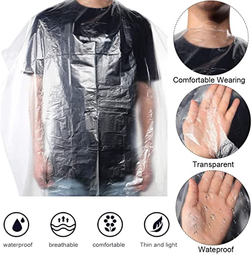 Sportuli 100 Pcs Disposable Hair Cutting Capes 51x36 Inch Waterproof Salon & Barber Towels for Kids & Adults