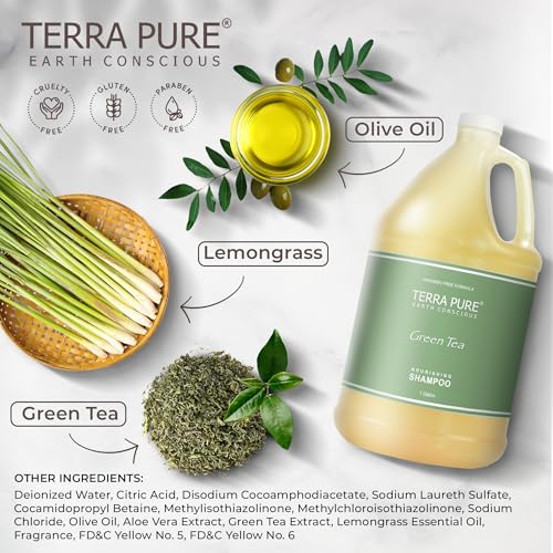 Terra Pure Hotel Shampoo | 1 Gallon | For Hospitality & Vacation Rentals to Refill Dispensers | (Single Gallon)