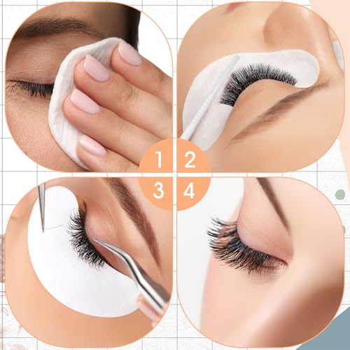 400 Pack Disposable Micro Applicators for Eyelash Extensions & Makeup