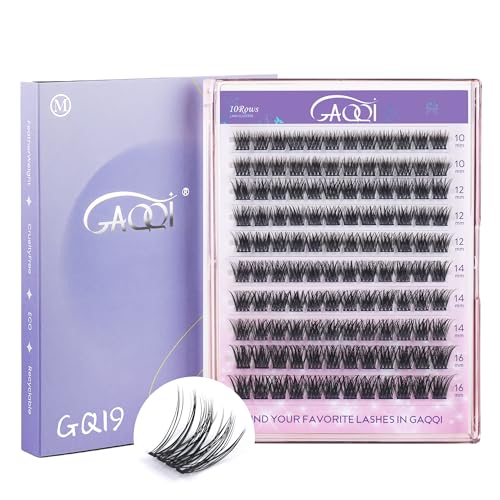 GAQQI Lash Clusters C Curve 10-16mm Mixed Length Wispy