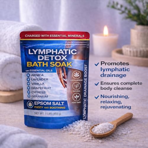 Natural Epsom Salt Bath Soak with Arnica Montana & Essential Oils - 1lb