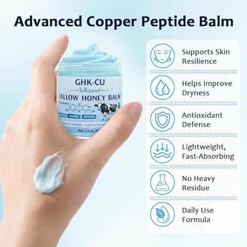 GHK-Cu Copper Peptides Whipped Tallow Balm 2.8oz