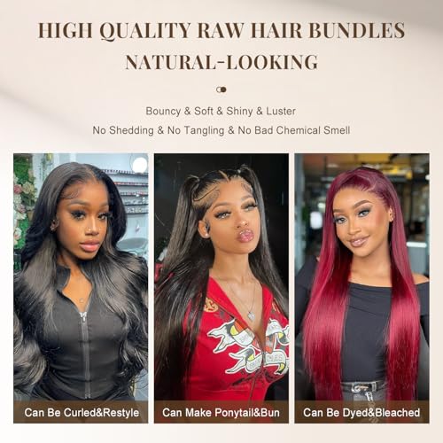 26 Inch Straight Brazilian Virgin Hair Bundle 12A