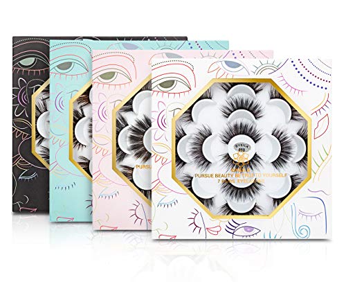 DYSILK Wispy Mink Lashes - 7 Pairs Reusable Faux Eyelashes