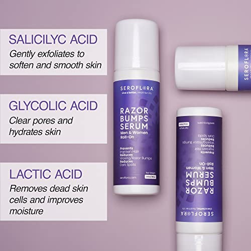 Butt Acne Cream & Razor Bump Serum ? Helps Reduce the Look of Ingrown Hairs, Bumps & Redness ? Post-Shave & Waxing Skin Comfort - Bundle