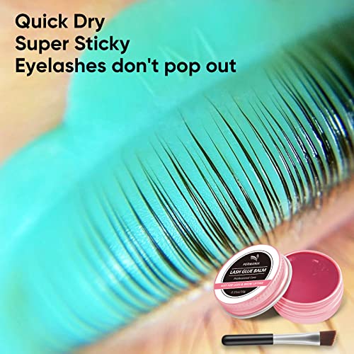 PERMANIA Lash Lift Balm, New Eyelash Lifting Adhesive£¬0.35oz/10g Lash Lift Glue Strong Viscosity and Water Solubility for Lash Perm Kit (Strawberry)
