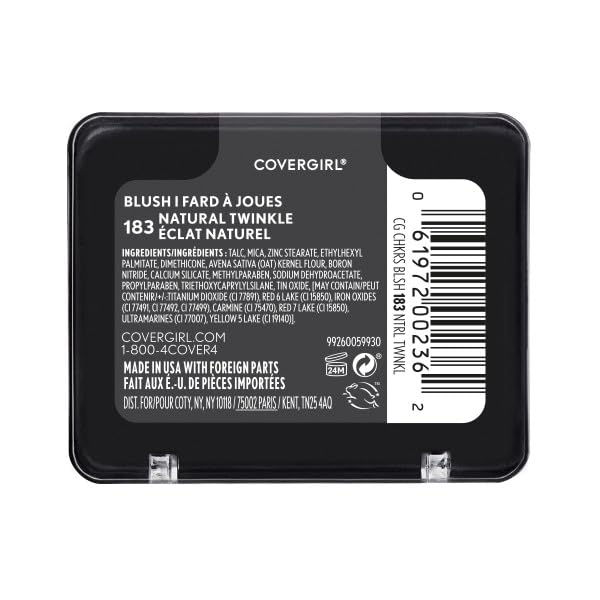 COVERGIRL Cheekers Blush 183 Natural Twinkle 0.12oz Lightweight Natural Glow