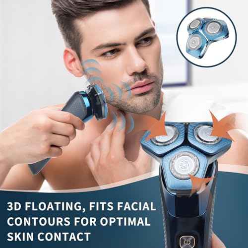 2 Pack SH71/50 Shaving Heads Compatible with Phili*s Shavers Series S5000 (S5XXX),S7000 (S7XXX) (BLUE)