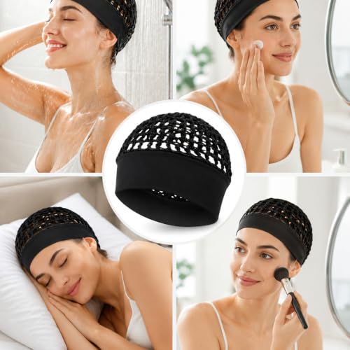 Sleep Hair Wrap Net 2-Pack Ultra-Wide Mesh Cap
