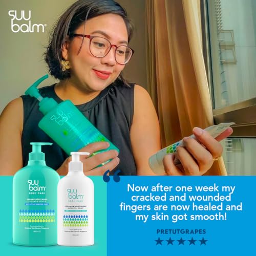 Suu Balm Intense Itch Relief Cream, Anti Itch Lotion for Sensitive Skin, Eczema, Psoriasis & Extreme, Very Severe & Dry Skin, Derm Formula, Menthol & Ceramides, 11.83 fl oz