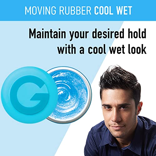 GATSBY Moving Rubber Cool Wet Hair Wax, English Version, 80g/2.8oz