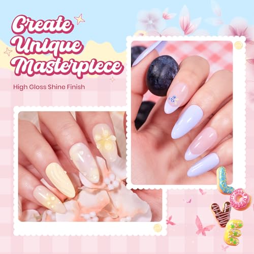 Beetles HEMA-Free Pastel Gel Polish Set - 6 Creamy Colors 9ML
