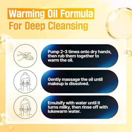 numbuzin No.5 Cleansing Oil | Glutathione C Facial Spa Cleanser | Gentle Cleanser for Blackhead, Pore, Makeup Remover | Vitamin C, Niacinamide | Double Cleansing, Korean Skincare | 6.76 fl. oz.