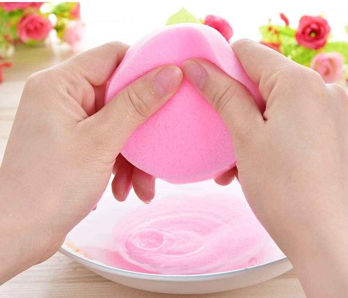 Facial Sponges Compressed,360 Pieces Makeup Remover PVA Professional Round Face Wash Sponges Spa Pads for Women Exfoliating Cleansing,Pink