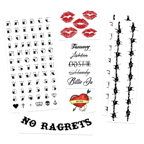 White Trash Temporary Tattoos for Halloween Costume