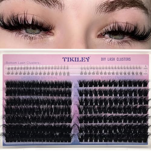 Fluffy D Curl Lash Clusters - 10-22mm Faux Mink Eyelashes