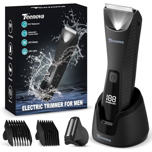 2-In-1 Body Hair Trimmer for Men with Ceramic Blade