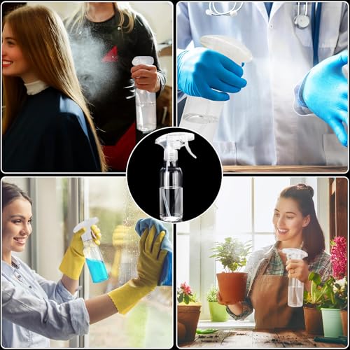 Cosywell Spray Bottles 8.8oz 2 Pack - Adjustable Mist/Stream Nozzle