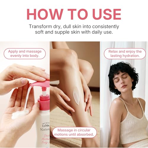 L?ivy Goat Milk Body Lotion, Fresh & Cozy, Deeply Moisture Skin Care, Lightweight & Non-Greasy, for All Skin Types with Vitamins E & Hydrolyzed Milk Protein, White, 11.8 fl oz