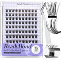 Self-Adhesive Lash Clusters - No Glue Needed, D Curl