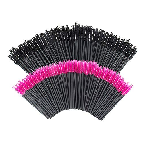 Disposable Eyelash Brush Wands 200 Pack for Lash & Brow Extensions, Mascara, Makeup