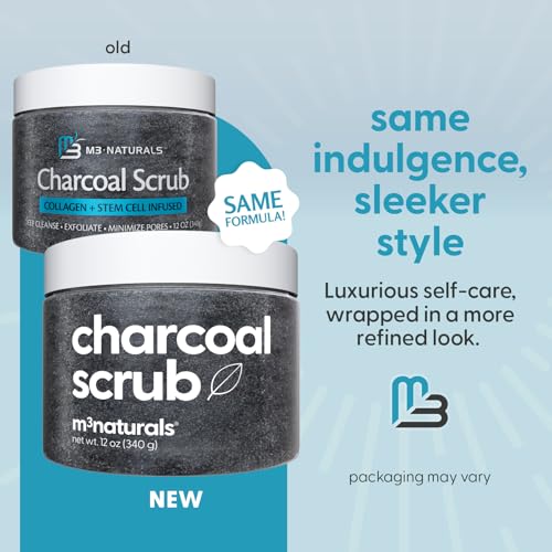 Charcoal Body Scrub with Collagen & Stem Cells